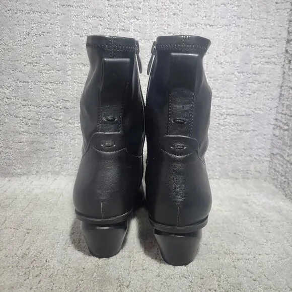 Franco Sarto L-Sammi Women's Size 7M US Black Leather Ankle Boots