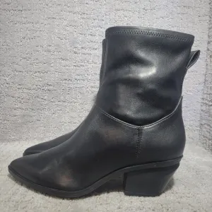 Franco Sarto L-Sammi Women's Size 7M US Black Leather Ankle Boots