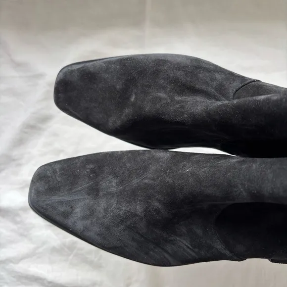 Franco Sarto | Yeni Black Suede Ankle Boots Sz 8M Square Toe