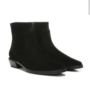 Franco Sarto | Yeni Black Suede Ankle Boots Sz 8M Square Toe