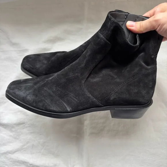 Franco Sarto | Yeni Black Suede Ankle Boots Sz 8M Square Toe