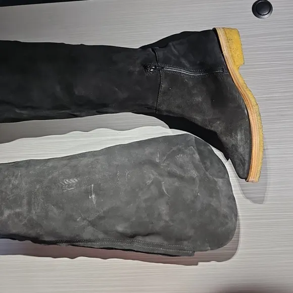 Free People Banks Over the Knee Black Suede Boots‎ 37.5 (US 7) EUC/NWOT $368