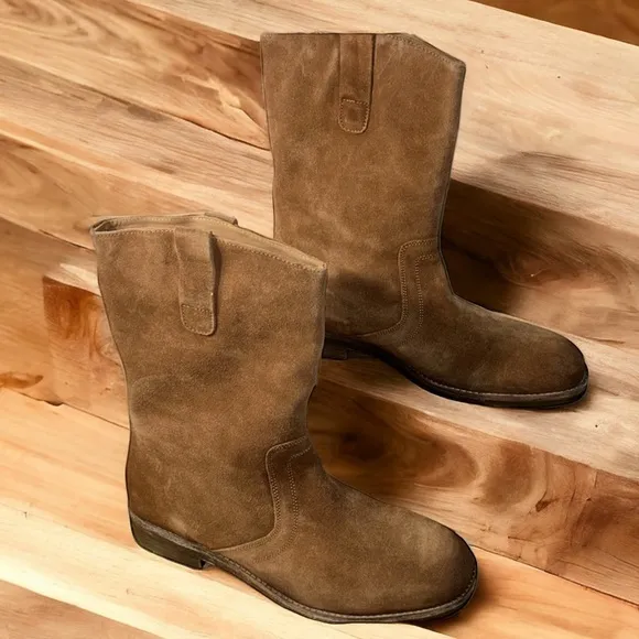 Free People Easton Equestrian Suede Boots (TS10)