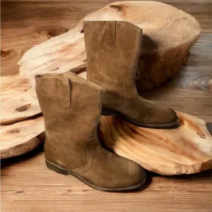 Free People Easton Equestrian Suede Boots (TS10)