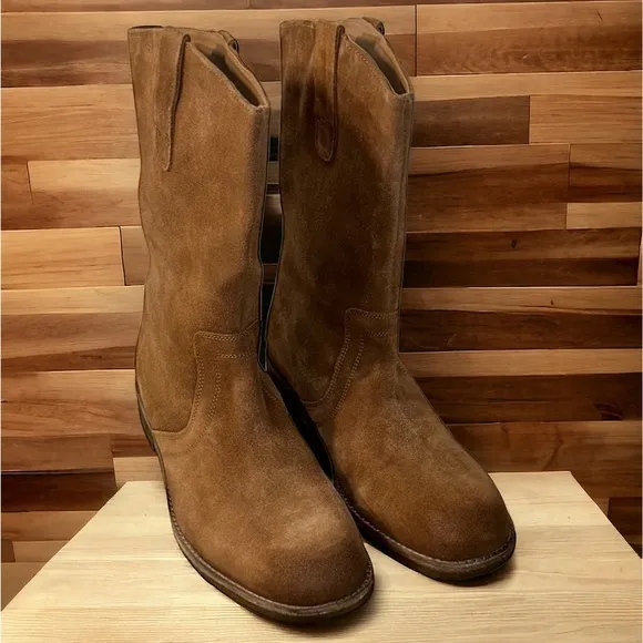 Free People Easton Equestrian Suede Boots (TS10)