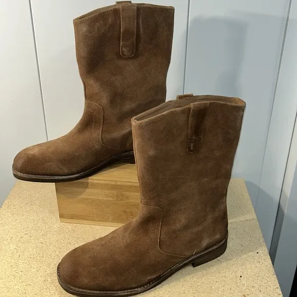 Free People Easton Equestrian Suede Boots (TS10)