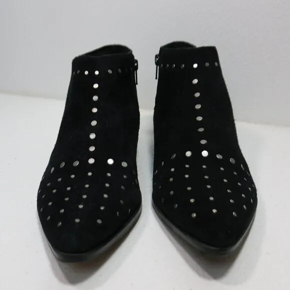 Free People Suede Leather Riveted Point Toe Booties Women's Footwear Boot Sz 40
