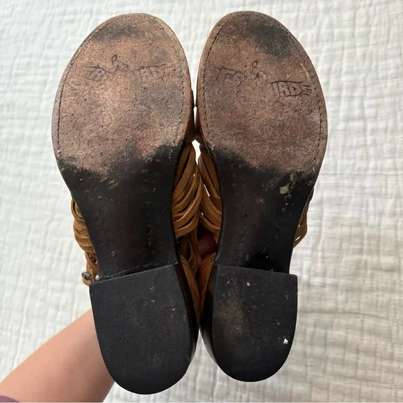 FREEBIRD BY STEVEN Sally' Huarache Bootie Leather Rare And Retired, Women’s 9