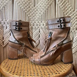 Freebird by Steven “Zombi” Distressed Zipper Boots