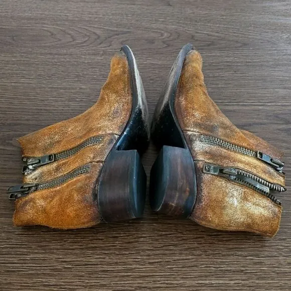 FREEBIRD by Steven Brown Suede “Clash” Ankle Booties sz9