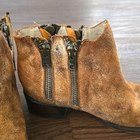 FREEBIRD by Steven Brown Suede “Clash” Ankle Booties sz9