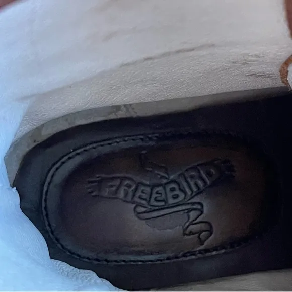 Freebird Manchester Lace Up Boots Cognac Leather Size 6