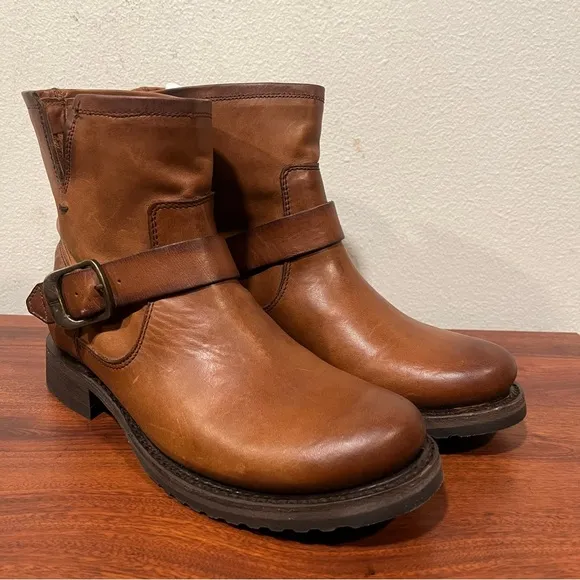Frye Brown Leather Ankle Boots multiple sizes 7.5, 8 and 8.5 new with box