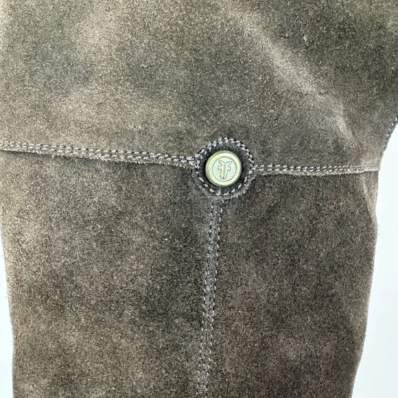 FRYE Chocolate Brown Melissa Over the Knee Suede Boots Size 6 B NEW