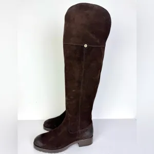FRYE Chocolate Brown Melissa Over the Knee Suede Boots Size 6 B NEW