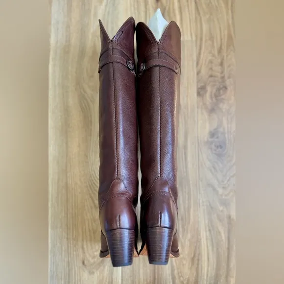 Frye Jane Tall Cuff in Dark Brown Boots Size 7 LNC