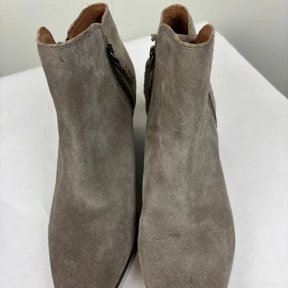 Frye Judith Zip Ankle Bootie Boots Suede Women's 10