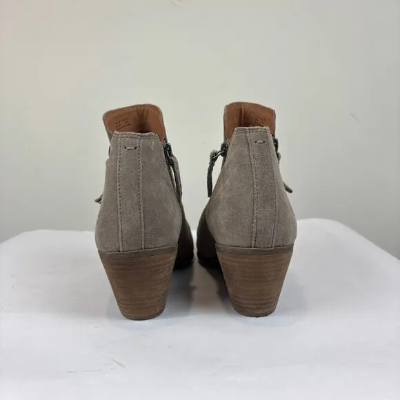 Frye Judith Zip Ankle Bootie Boots Suede Women's 10