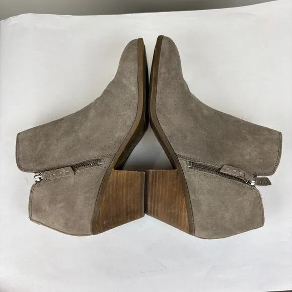 Frye Judith Zip Ankle Bootie Boots Suede Women's 10