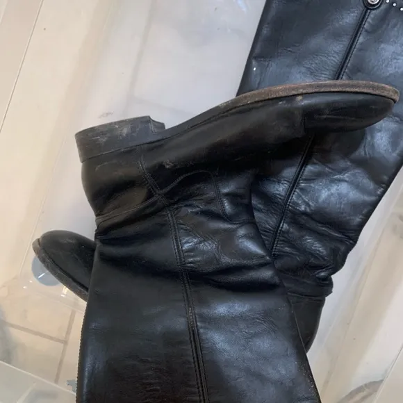 Frye leather black boots