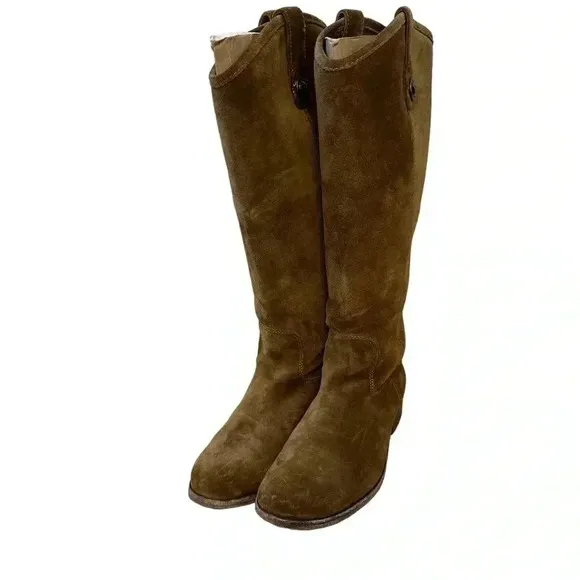 FRYE Melissa Button Leather Boots