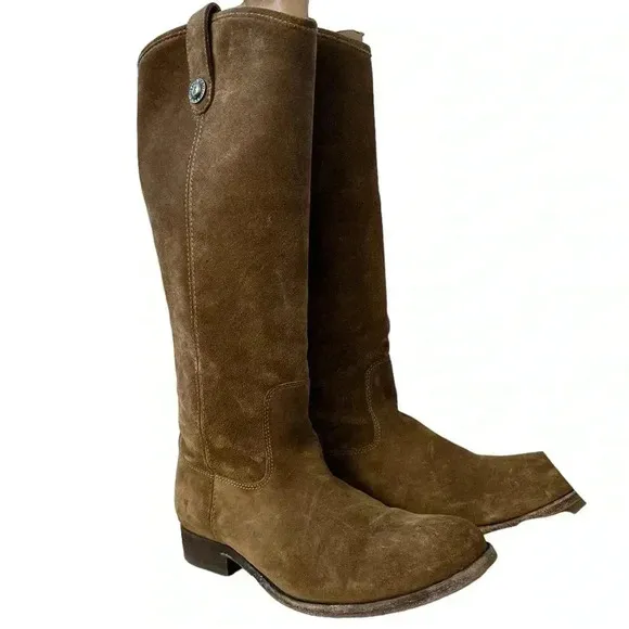 FRYE Melissa Button Leather Boots