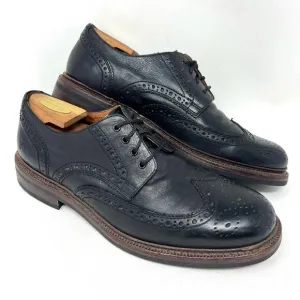 Frye Men’s Graham Wingtip Oxford Brogue Sz 11 Black Leather Lace Casual Shoe GUC