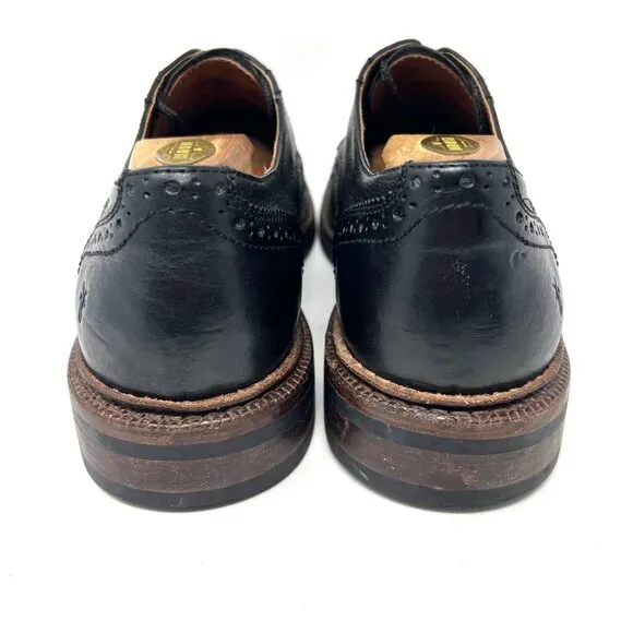 Frye Men’s Graham Wingtip Oxford Brogue Sz 11 Black Leather Lace Casual Shoe GUC