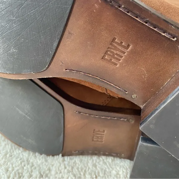 Frye Ray Grommet Brown Suede Women's Boots 9.5 NWOT