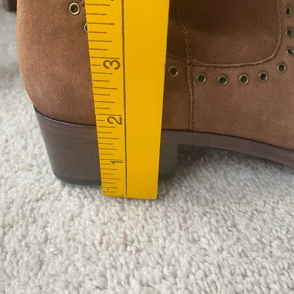 Frye Ray Grommet Brown Suede Women's Boots 9.5 NWOT