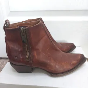 Frye Sacha Moto Shootie Western Leather Booties Women's Size 7