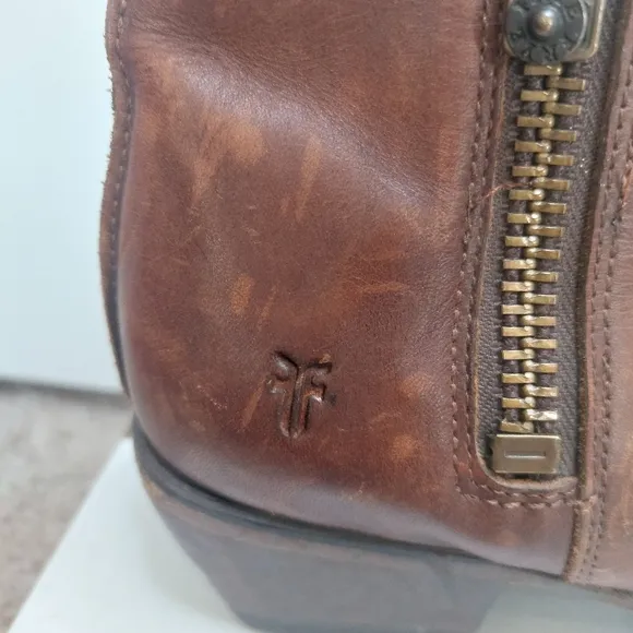 Frye Sacha Moto Shootie Western Leather Booties Women's Size 7