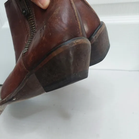 Frye Sacha Moto Shootie Western Leather Booties Women's Size 7