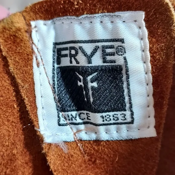 Frye Veronica Shortie Cognac oiled suede boots 8.5