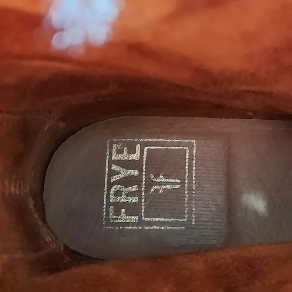 Frye Veronica Shortie Cognac oiled suede boots 8.5