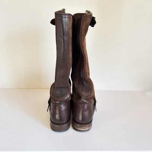 Frye Veronica Slouchy Suede Boots Brown Size 10