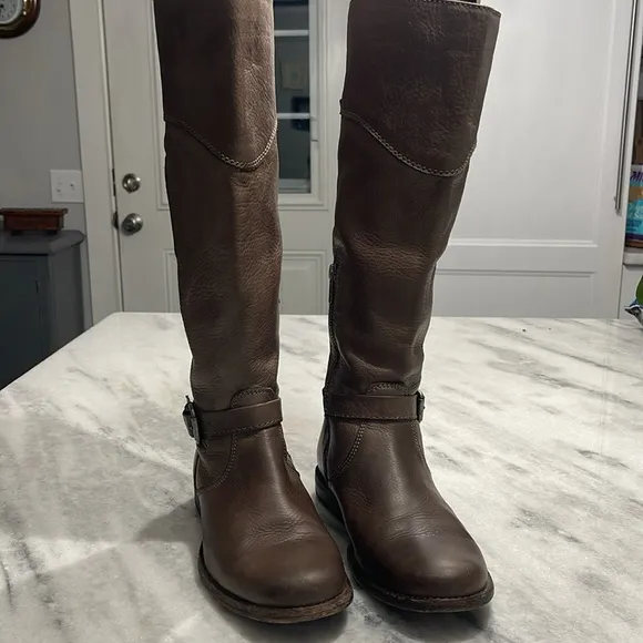 Frye Women's Tall Leather Boots - Taupe