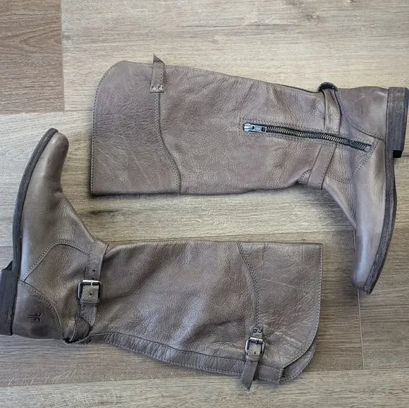 Frye Women's Tall Leather Boots - Taupe