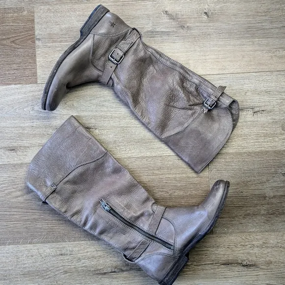 Frye Women's Tall Leather Boots - Taupe