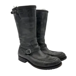 G-Star Raw Leather Biker Moto Moc Toe Boots Men's 11