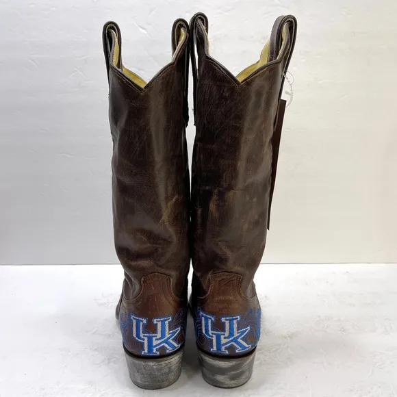 GAMEDAY BOOTS University Of Kentucky Wildcats NEW Size 6.5 Brown Cowboy Boots