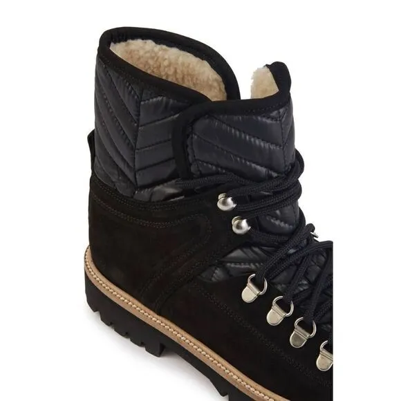 Ganni Black Walking Boot with Sherpa Lining NWOB Size 36