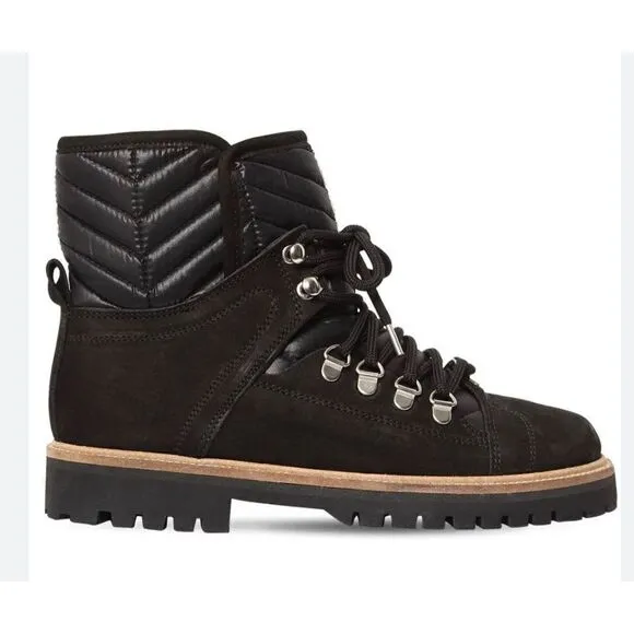 Ganni Black Walking Boot with Sherpa Lining NWOB Size 36