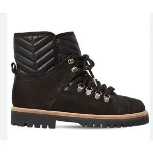 Ganni Black Walking Boot with Sherpa Lining NWOB Size 36