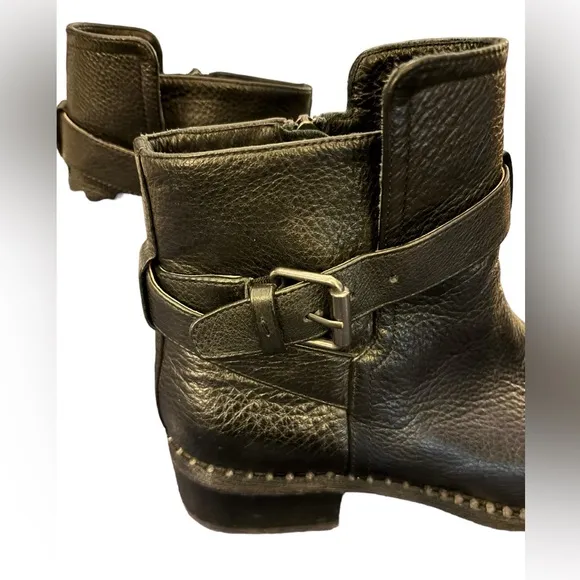 Gentle Souls‎ by Kenneth Cole Women’s Black Leather Best Moto Booties Size 7.5
