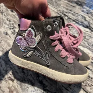 Geox girls toddler Italy leather suede boots Sz 25 4 years Sz 9 US