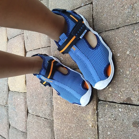 Geox Kids' Blue Mesh Sandals
