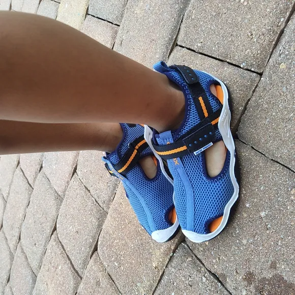 Geox Kids' Blue Mesh Sandals