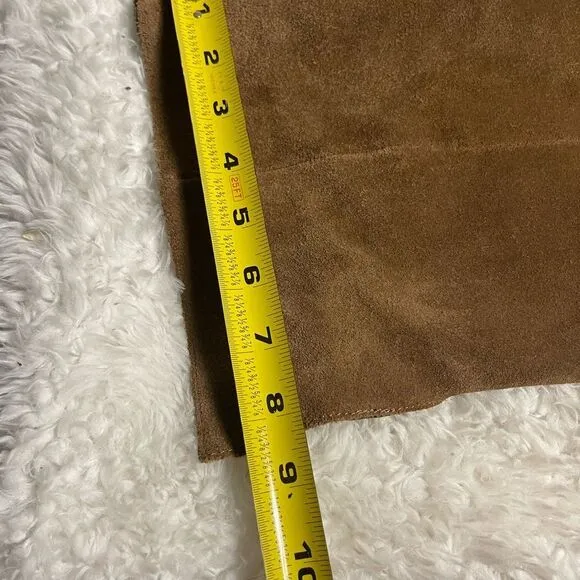 Gianni Bini Barrine leather suede brown over the knee block heels boots SZ9.5M