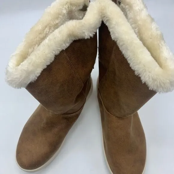 Girls Aleka Faux-Suede Shearling Style Boots